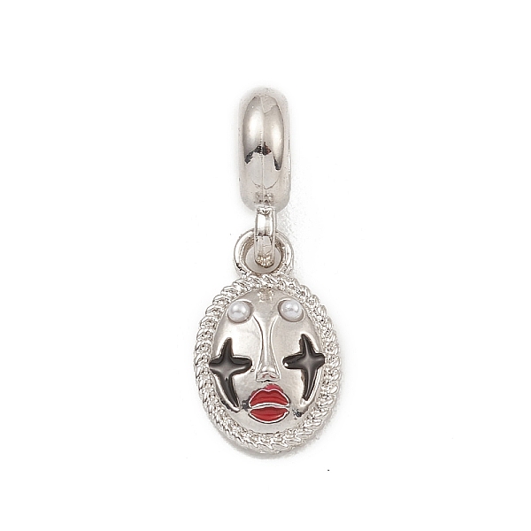 

PandaHall Alloy Enamel European Dangle Charms, with Acrylic Beads, Large Hole Pendants, Clown, Platinum, 26mm, Hole: 4.6mm, Clown: 16x10x3mm...