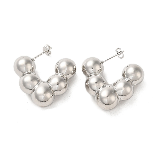 Brass Stud Earrings - image