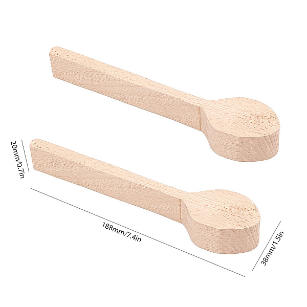 

PandaHall GORGECRAFT Wood Carving Spoon Blank Beech Unfinished Wooden Craft Set for Carving Spoon Shape Suitable for Beginners Wood Carvers..., Orange