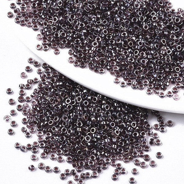 

PandaHall Glass Seed Beads, Fit for Machine Eembroidery, Transparent Inside Colours, Round, Coconut Brown, 2.5x1.5mm, Hole: 1mm, about...