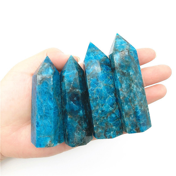 

PandaHall Point Tower Natural Blue Aventurine Home Display Decoration, Healing Stone Wands, for Reiki Chakra Meditation Therapy Decos...