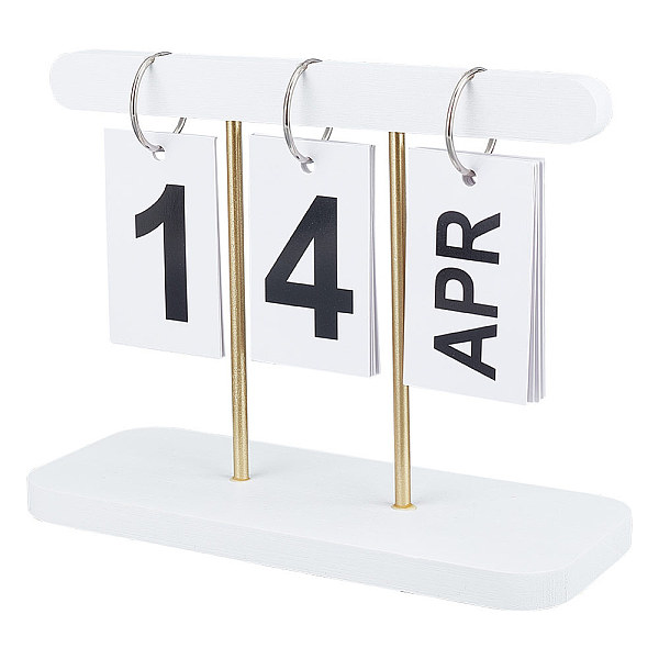 Wood Flip Perpetual Desk Calendar Wood Flip Perpetual Desk Calendar