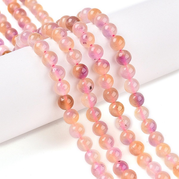 Dyed Natural White Jade Beads Strands