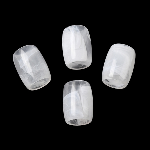 

PandaHall Transparent Acrylic Beads, Large Hole Beads, Barrel, WhiteSmoke, 24x18.5mm, Hole: 12.5mm, about 153pcs/500g Acrylic Barrel White