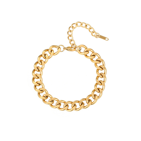 

PandaHall Stainless Steel Curb Chain Bracelet Stainless Steel