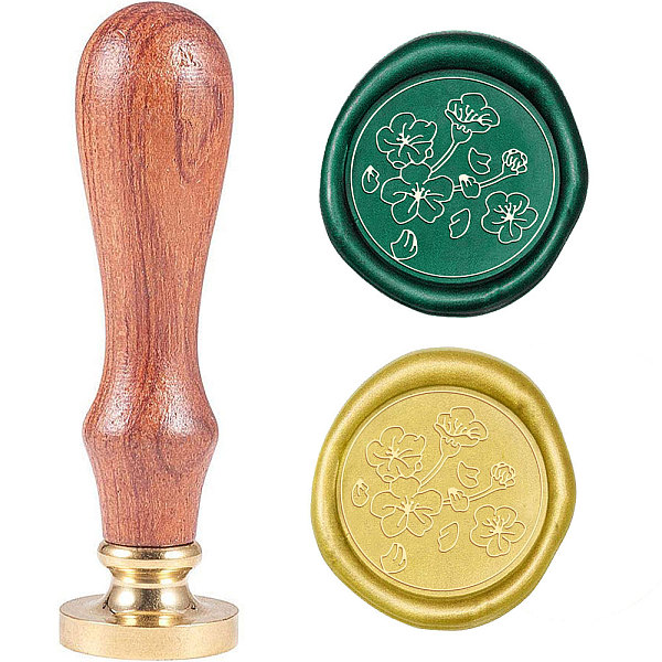 

PandaHall Wax Seal Stamp Set, Sealing Wax Stamp Solid Brass Head, Wood Handle Retro Brass Stamp Kit Removable, for Envelopes Invitations...