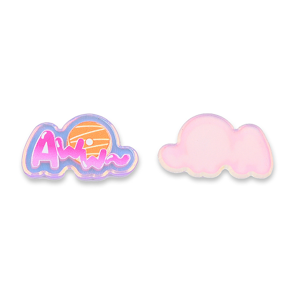

PandaHall Plate Transparent Acrylic Cabochons, with Printed A, Violet, 15x26x2.5mm Acrylic Letter Purple