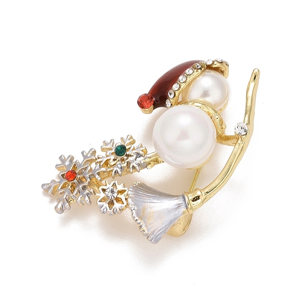 

PandaHall Santa Claus Enamel Pin with Resin Pearl & Rhinestone, Alloy Badge for Backpack Clothes, Golden, Colorful, 27x39x15mm...