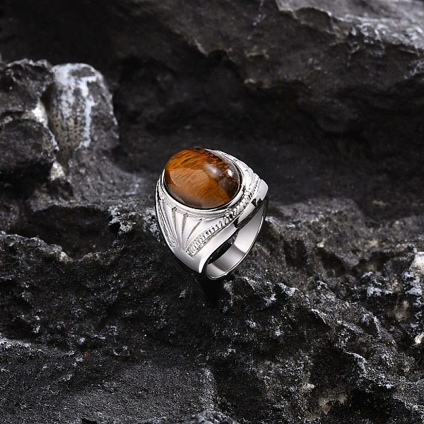 Oval Natural Tiger … - image