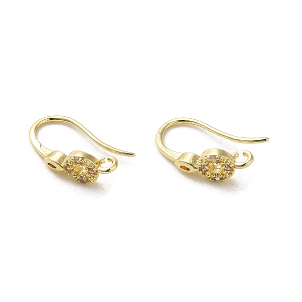 

PandaHall Brass Micro Pave Cubic Zirconia Earring Hooks, Long-Lasting Plated, Leaf, 14x4.5mm, Hole: 1.4mm, Pin: 0.7mm Brass+Cubic Zirconia...