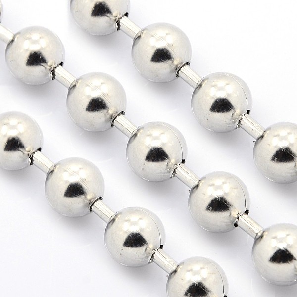 

PandaHall Electroplate 304 Stainless Steel Ball Chains, Stainless Steel Color, 10mm, Fit for 10mm inner diameter Ball Chain Connector 304...