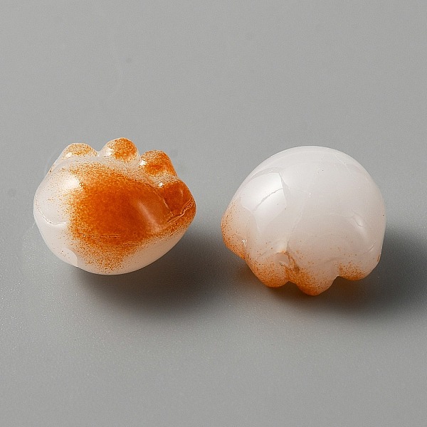

PandaHall Handmade Lampwork Beads, Cat Paw, Dark Orange, 11.5x12.5x8.5mm, Hole: 1mm Lampwork Others