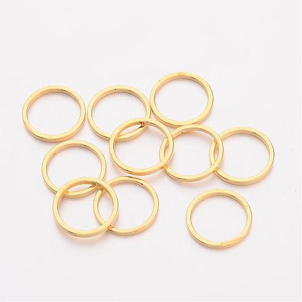 

PandaHall Brass Linking Rings, Golden, 10x0.7~1mm Brass Ring