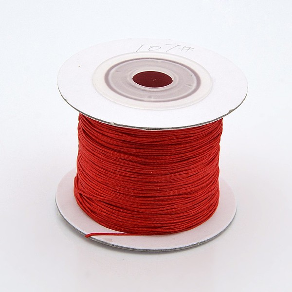 

PandaHall Nylon Thread, Red, 0.4mm, about 109.36 yards(100m)/roll Nylon Red