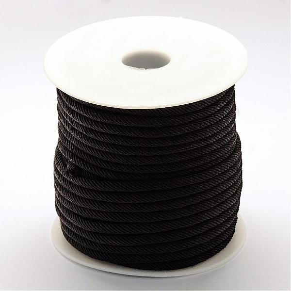 

PandaHall Nylon Thread, Black, 4~5mm, about 27.34 yards(25m)/roll Nylon Black