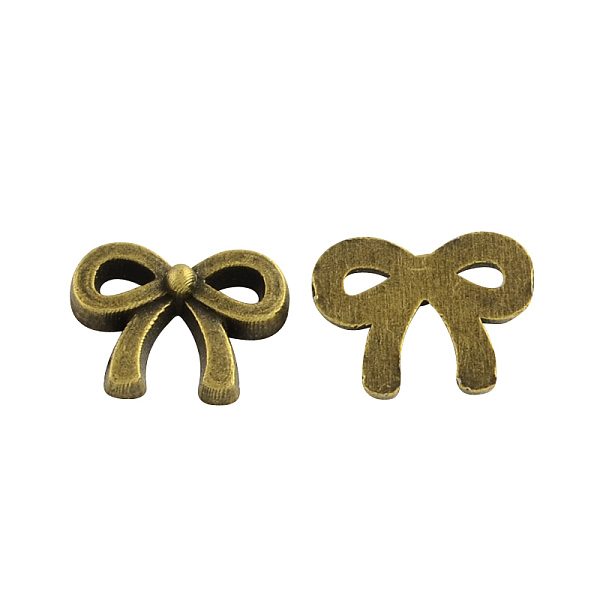 

PandaHall Tibetan Style Alloy Bowknot Cabochons, Cadmium Free & Nickel Free & Lead Free, Antique Bronze, 8x11x2mm, about 2631pcs/1000g Alloy...