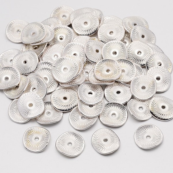 

PandaHall Alloy Beads, Silver Color Plated, Lead Free & Cadmium Free & Nickel Free, about 15mm long, 14mm wide, 1mm thick, hole: 2mm Alloy...