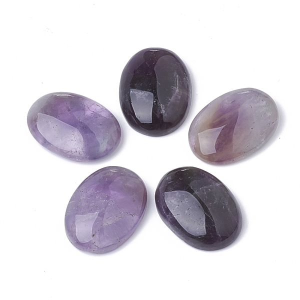 

PandaHall Natural Amethyst Cabochons, Oval, 25x18x6.5mm Amethyst Oval