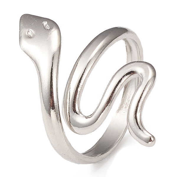 

PandaHall 304 Stainless Steel Cuff Rings, Adjustable Snake Wrap Ring, Stainless Steel Color, US Size 7 1/4(17.5mm), 2.5~24mm 304 Stainless...
