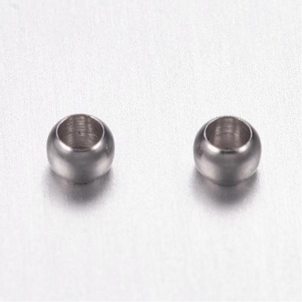 

PandaHall 316 Surgical Stainless Steel Crimp Beads, Rondelle, Stainless Steel Color, 2x1.5mm, Hole: 1mm 316 Surgical Stainless Steel...