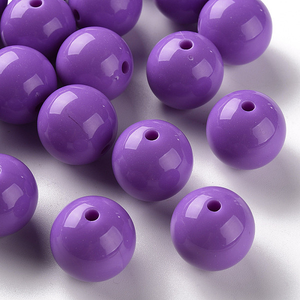 Opaque Acrylic Beads - image