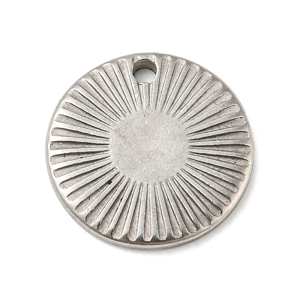 

PandaHall Textured Flat Round 304 Stainless Steel Pendants, for Craft Jewelry Making, Stainless Steel Color, 14x1.6mm, Hole: 1.6mm 304...