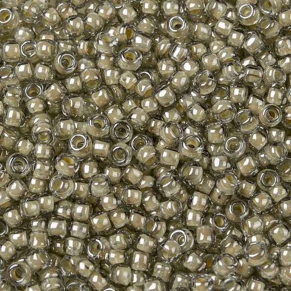 

PandaHall TOHO Round Seed Beads, Japanese Seed Beads, (369) Inside Color Black Diamond/Orange Crme Lined, 8/0, 3mm, Hole: 1mm, about..., Gray