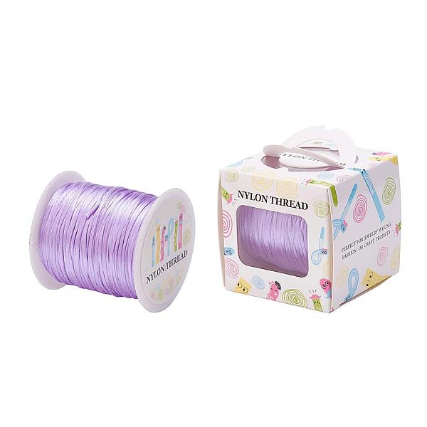 

PandaHall Nylon Thread, Rattail Satin Cord, Medium Purple, 1.5mm, about 100yards/roll(300 feet/roll) Nylon Purple