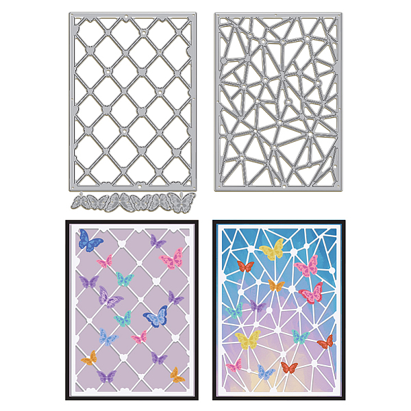 

PandaHall Carbon Steel Cutting Dies Stencils, for DIY Scrapbooking, Photo Album, Decorative Embossing Paper Card, Stainless Steel Color...