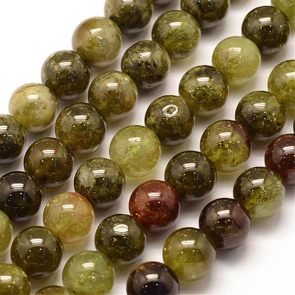 

PandaHall Natural Green Garnet Beads Strands, Andradite Beads, Round, 10mm, Hole: 1mm, about 39pcs/strand, 15.3 inch(39cm) Garnet Round...