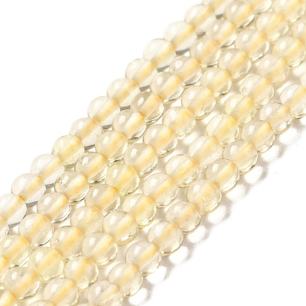 

PandaHall Natural Lemon Quartz Beads Strands, Round, 3mm, Hole: 0.6mm, about 135pcs/strand, 15.63''(39.7cm) Lemon Quartz Round