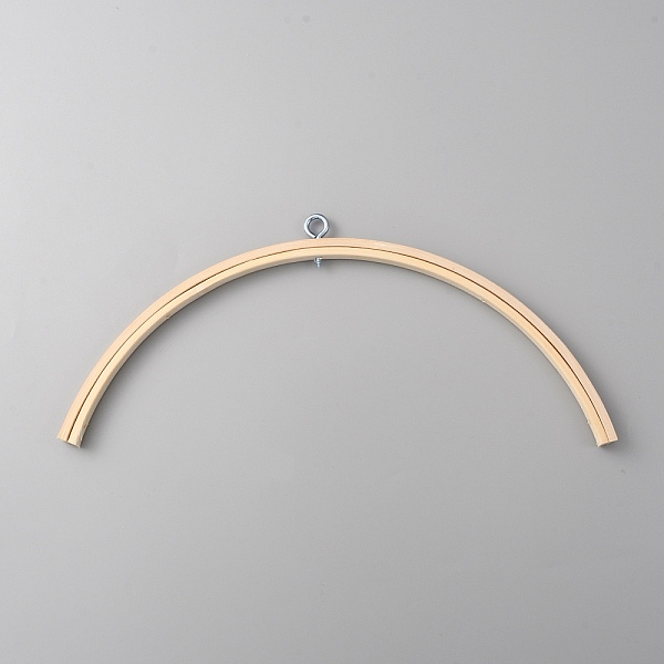 

PandaHall DIY Bamboo Wind Chime Holder, with Iron Finding, BurlyWood, 140x285x10mm, Hole: 3~8mm Iron Orange