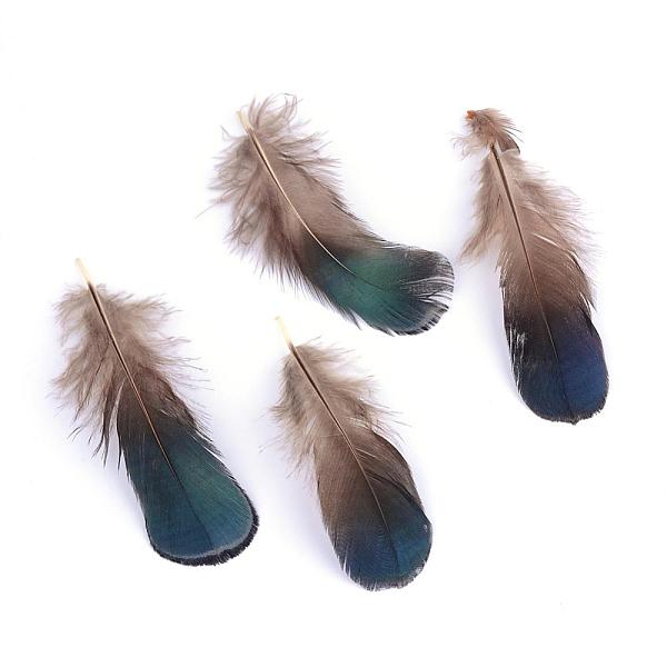 

PandaHall Chicken Feather Costume Accessories, Dyed, Medium Blue, 20~105x10~25mm Feather Feather Blue