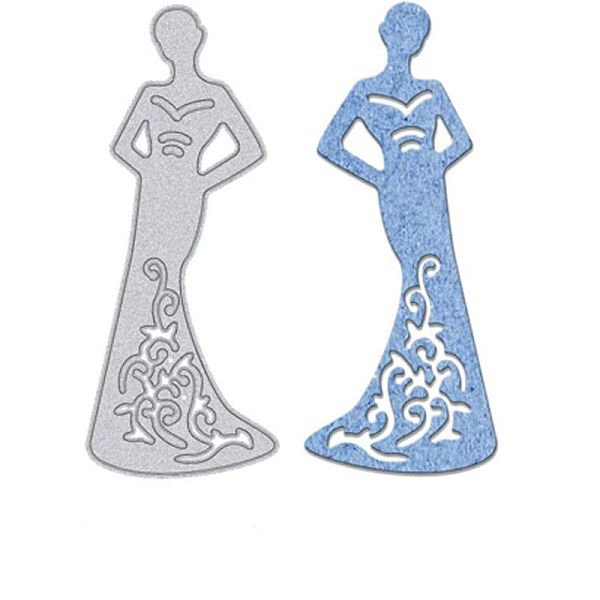 

PandaHall Wedding Carbon Steel Cutting Dies Stencils, for DIY Scrapbooking/Photo Album, Decorative Embossing DIY Paper Card, Bride, Matte...