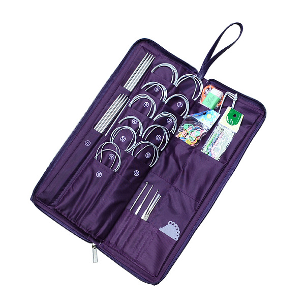 

PandaHall Stainless Steel Knitting Tool Sets, Mixed Color, 385x135x42mm Stainless Steel Multicolor