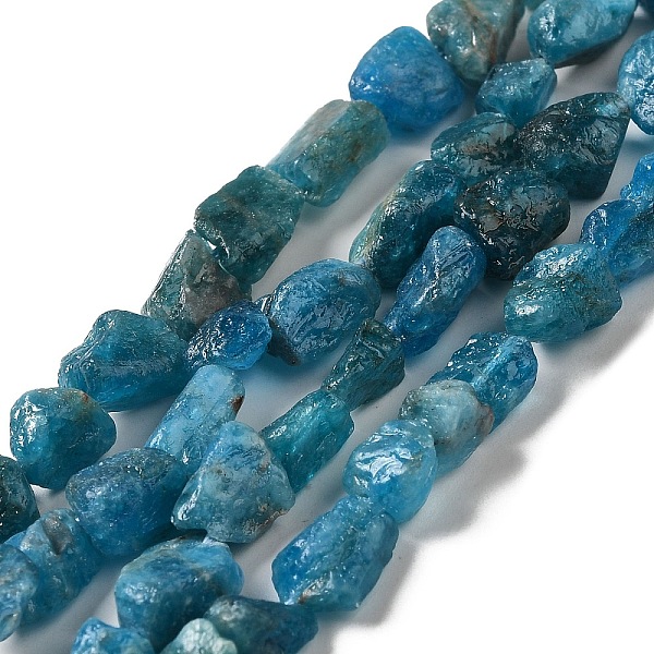 

PandaHall Raw Rough Natural Apatite Beads Strands, Nuggets, 4.5~12x4.5~8x4~8mm, Hole: 0.9mm, about 63~66pcs/strand, 15.47''~16.34''...