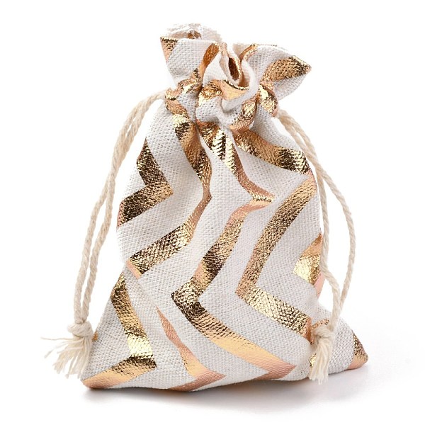 

PandaHall Christmas Theme Cotton Fabric Cloth Bag, Drawstring Bags, for Christmas Party Snack Gift Ornaments, Stripe Pattern, 14x10cm Cloth...