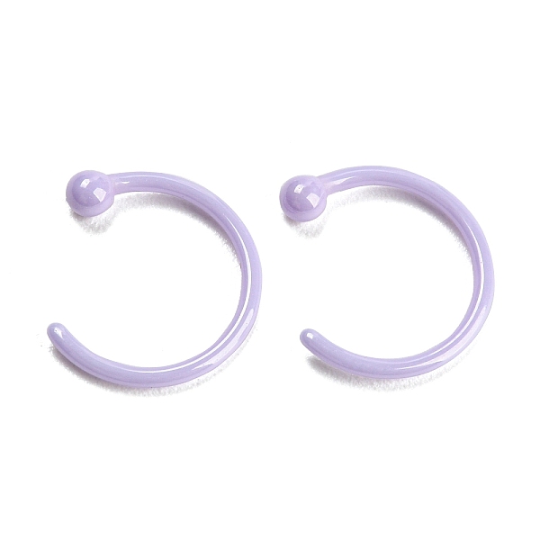 

PandaHall Hypoallergenic Bioceramics Zirconia Ceramic Hoop Nose Rings, Piercing Nose Rings, No Fading and Nickel Free, Lilac, 9.5x8.5mm..., Purple