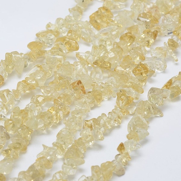 

PandaHall Natural Citrine Beads Strands, Chip, Yellow, Dyed & Heated, Yellow, 3~5x7~13x2~4mm, Hole: 0.4mm, 34.9 inch Citrine Chip Yellow