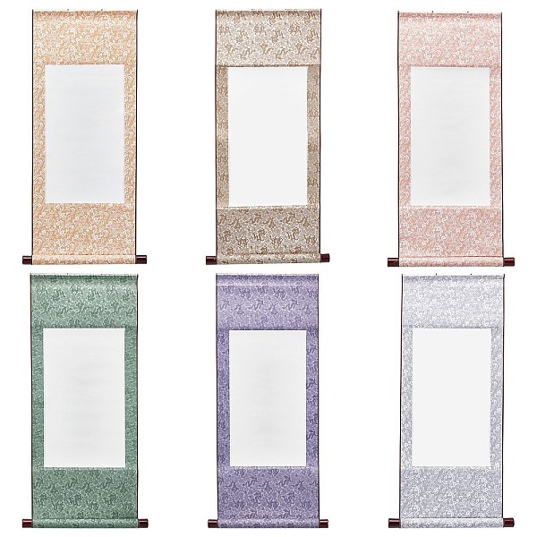 

PandaHall 6Pcs 6 Style Polyester Vertical Painted Scroll, with Wooden Stick, Rice Paper & Cords, Rectangle, Mixed Color, 70.2x34.3x2.6cm..., Multicolor