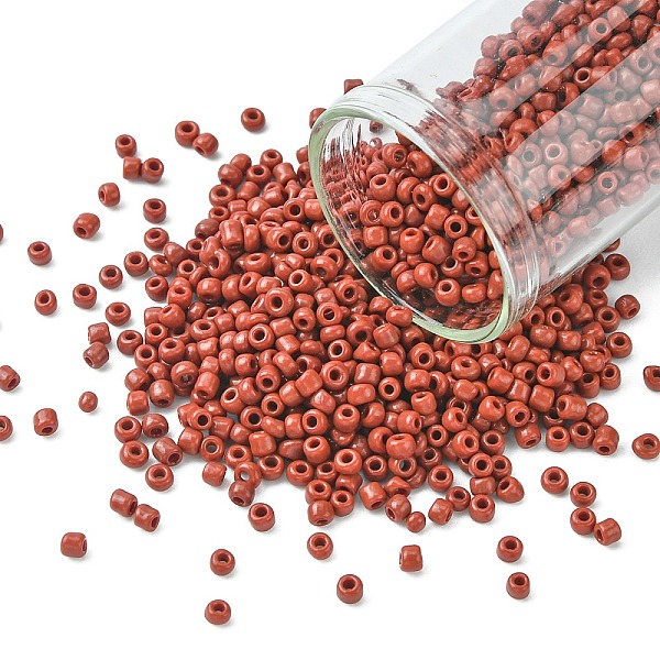 

PandaHall 12/0 Glass Seed Beads, Opaque Colours Seed, Small Craft Beads for DIY Jewelry Making, Round, Round Hole, Coconut Brown, 12/0, 2mm...