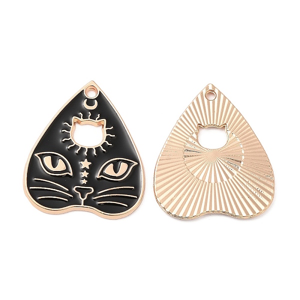 

PandaHall Alloy Enamel Pendants, Cadmium Free & Nickel Free & Lead Free, Golden, Talking Board Charm, Cat Shape, 26x22.5x1.5mm, Hole: 1.8mm...