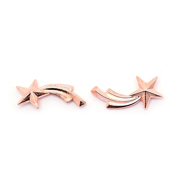 

PandaHall Alloy Cabochons, for DIY Crystal Epoxy Resin Material Filling, Lead Free & Cadmium Free, Star, Rose Gold, 17x7.5x3mm Alloy Star