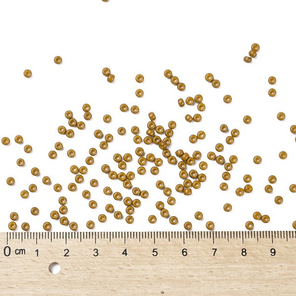 

PandaHall MIYUKI Round Rocailles Beads, Japanese Seed Beads, 8/0, (RR4460) Duracoat Dyed Opaque Toast, 3mm, Hole: 1mm, about..., Brown