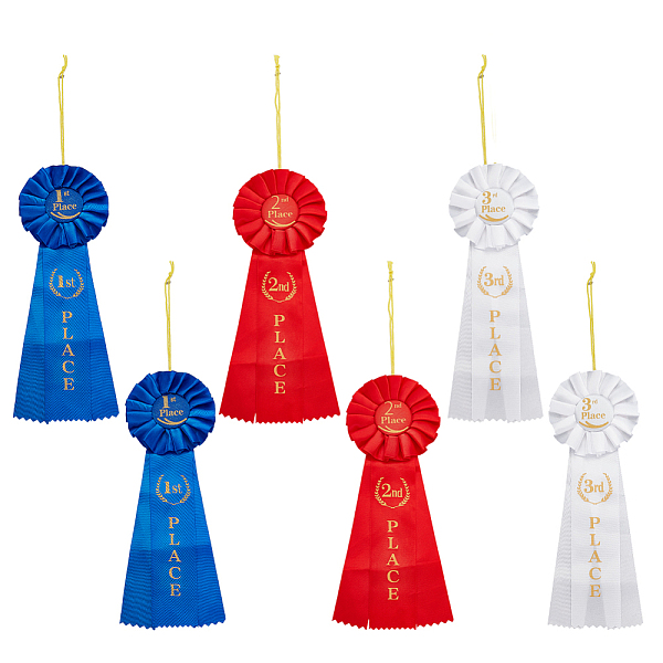 6 broche en tissu de 3 couleurs