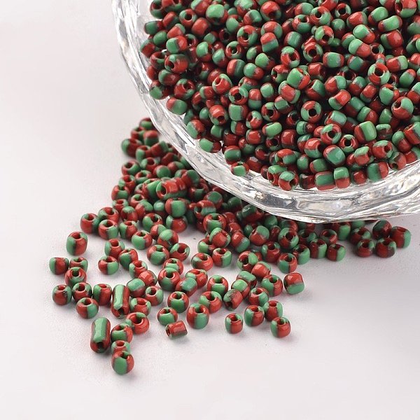 

PandaHall 12/0 Opaque Colours Seep Glass Beads, Round Seed Beads, Medium Spring Green, 1.5~2x2mm, Hole: 0.5mm, about 22500pcs/450g Glass...