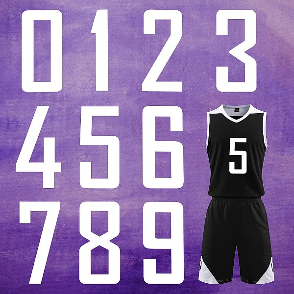 PandaHall 10Pcs 10 Style Number Iron On Transfers Applique Hot Heat Vinyl Thermal Transfers Stickers For Clothes Fabric Decoration Badge...