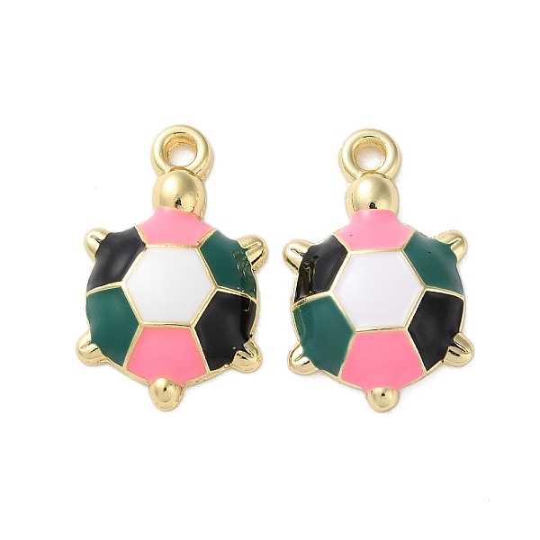 

PandaHall Alloy Enamel Pendants, Cadmium Free & Nickel Free & Lead Free, Tortoise Charm, Golden, Colorful, 19x12x4mm, Hole: 1.6mm..., Multicolor