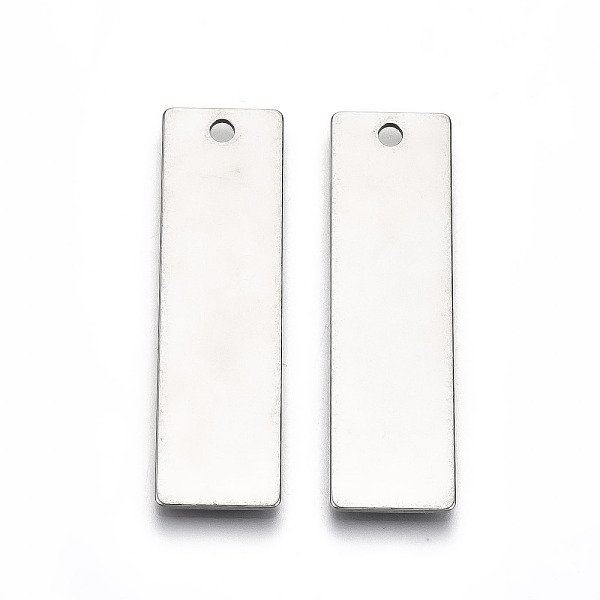 

PandaHall 201 Stainless Steel Pendants, Stamping Blank Tag, Rectangle, Stainless Steel Color, 25x9x1mm, Hole: 2mm 201 Stainless Steel...