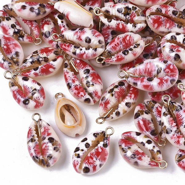プリントナチュラルカウリーシェルペンダント